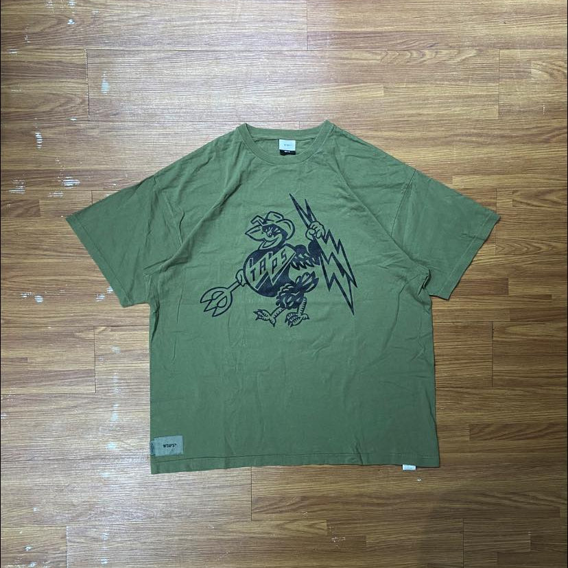 WTAPS MASTER CHIEF / COTTON. TEE (Made in Japan🇯🇵) Olive Drab (Display Item)