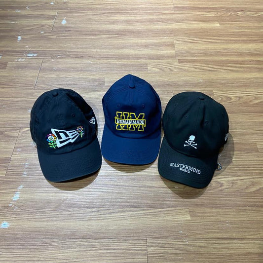 Human Made HM Twill 5-Panel Navy / Mastermind World x New Era 9Thirty Black (Display Item)