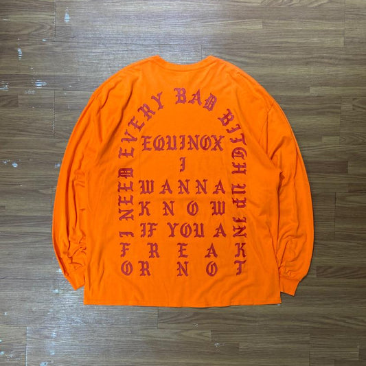 Kanye West The Life Of Pablo LS Tee  Orange (Used)