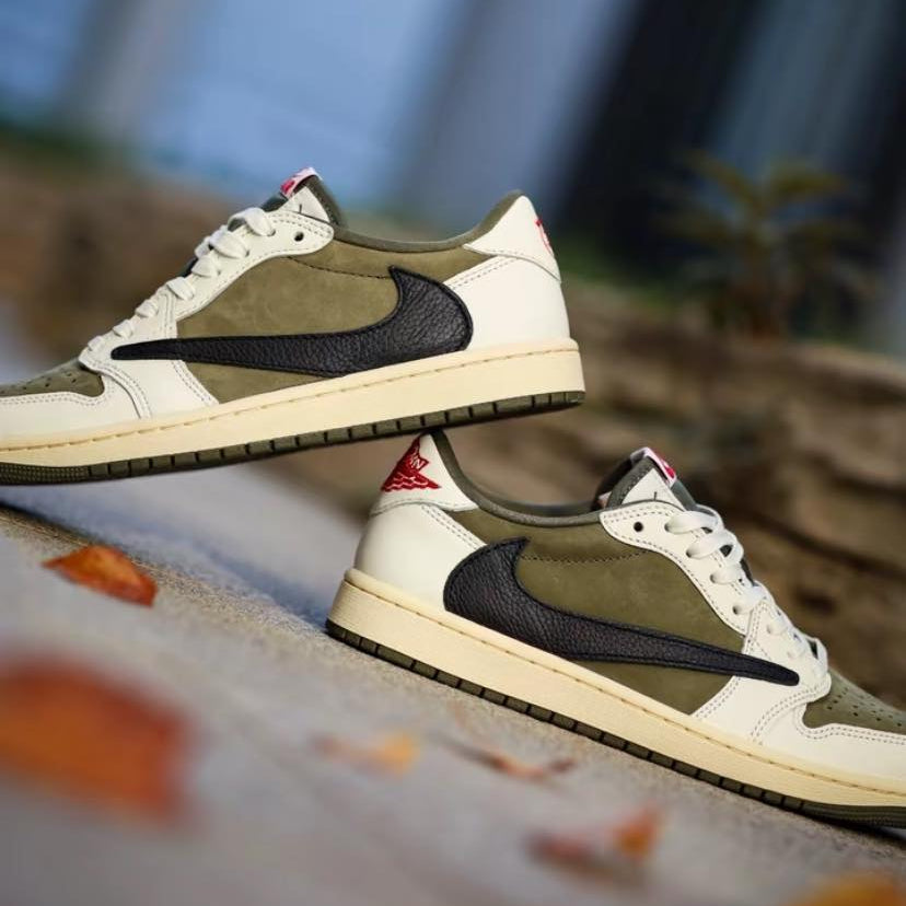 Preorder 預訂 Travis Scott x Nike Air Jordan 1 Low OG Medium Olive DM7866-200
