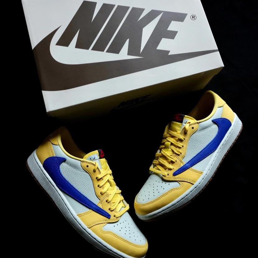 Preorder 預訂 Travis Scott x Nike Air Jordan 1 Low OG Canary DZ4137-700