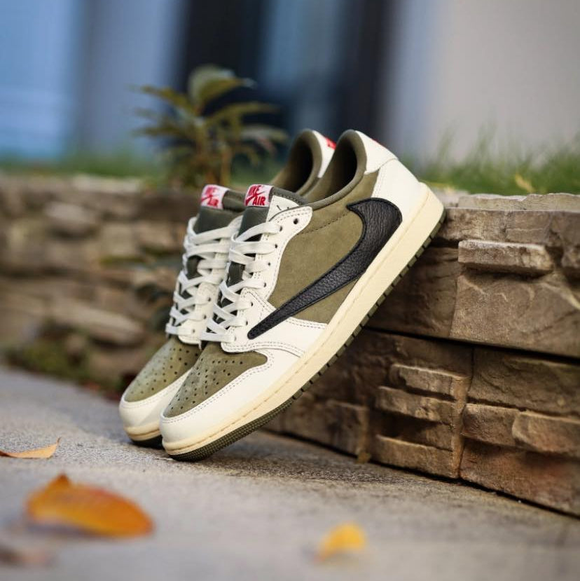 Preorder 預訂 Travis Scott x Nike Air Jordan 1 Low OG Medium Olive DM7866-200
