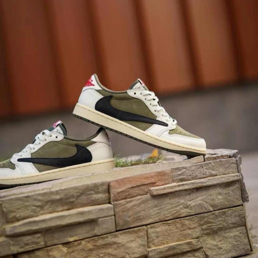 Preorder 預訂 Travis Scott x Nike Air Jordan 1 Low OG Medium Olive DM7866-200