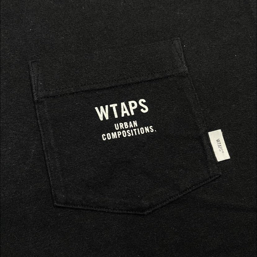 WTAPS OBj 01 SS POCKET / COTTON. TEE (Made in Japan) Black (Display Item)