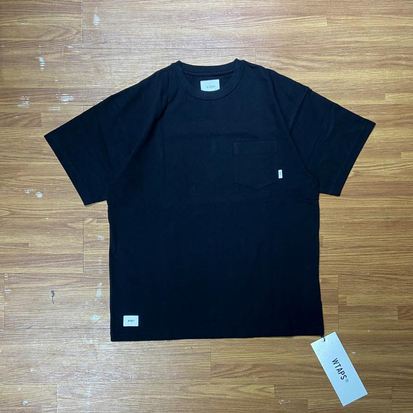 WTAPS AII 01 POCKET SS TEE / COTTON. LEAGUE (Made in Japan) Black