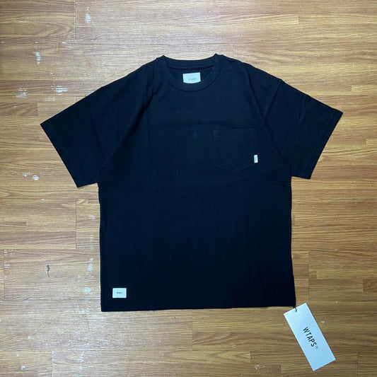 WTAPS AII 01 POCKET SS TEE / COTTON. LEAGUE (Made in Japan) Black