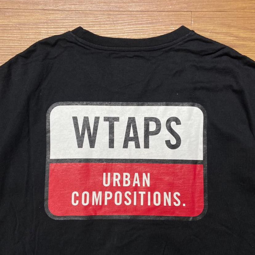 WTAPS OBj 01 SS POCKET / COTTON. TEE (Made in Japan) Black (Display Item)