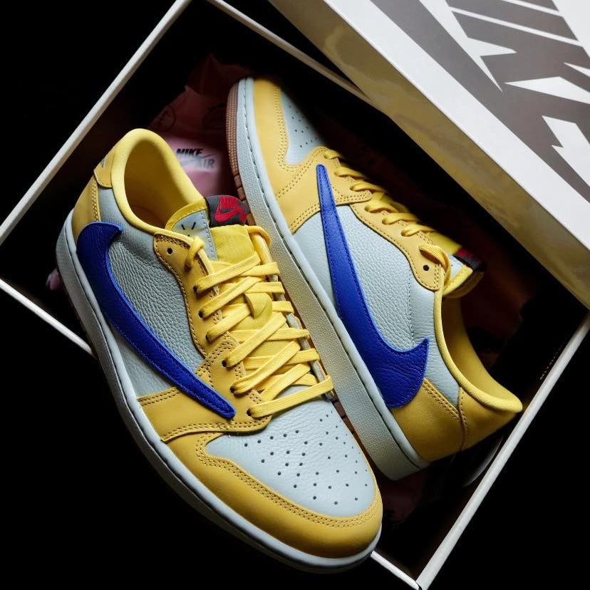 Preorder 預訂 Travis Scott x Nike Air Jordan 1 Low OG Canary DZ4137-700