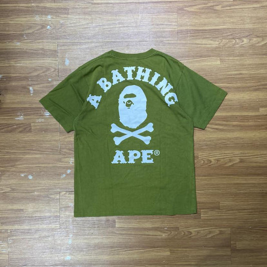 A Bathing Ape (BAPE) Pirate Store Tee  Olive (Used)