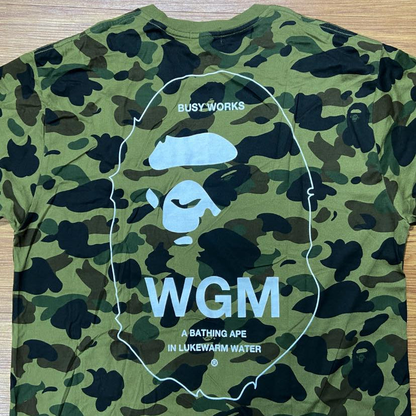 A Bathing Ape (BAPE) 1ST ABC Camo WGM Tee  (Made in Japan) Green Camo (Display Item)
