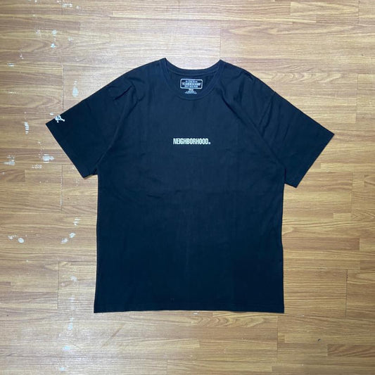 NEIGHBORHOOD THE FILTH AND THE FURY TEE (植毛絨字) Black (Used)