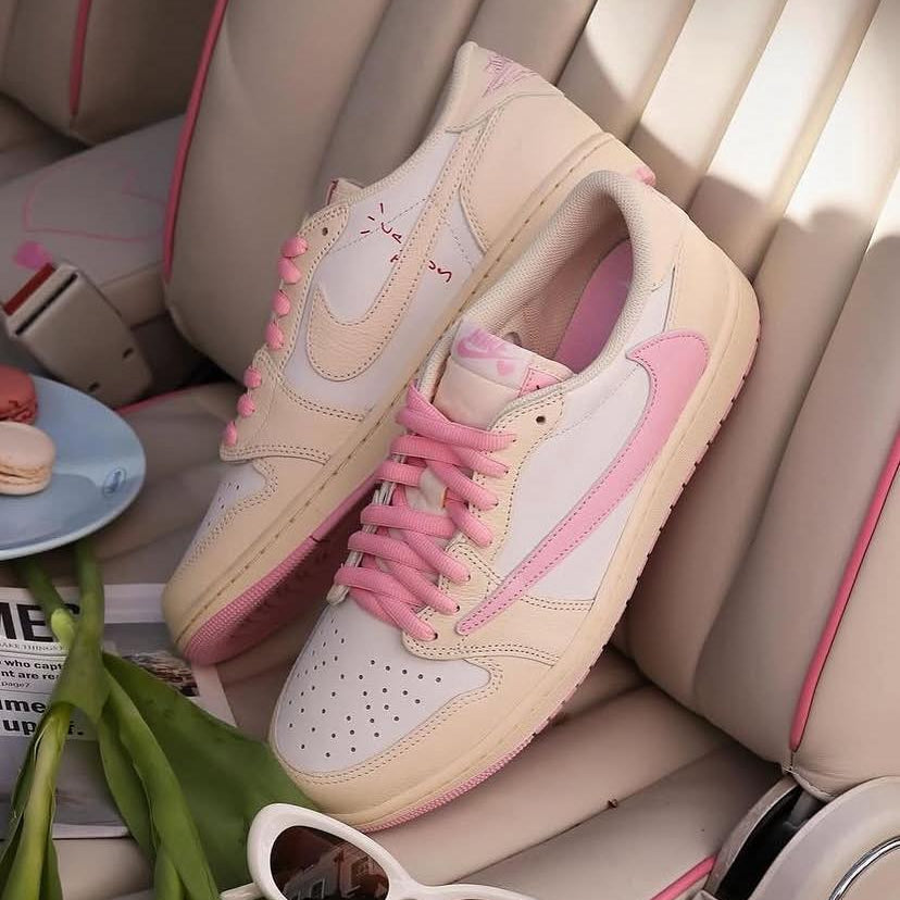 Preorder 預訂 Travis Scott x Nike Air Jordan 1 Low OG Shy Pink IQ7604-100