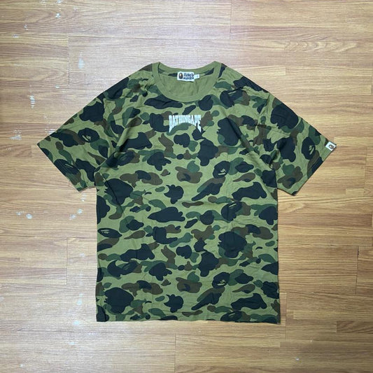A Bathing Ape (BAPE) 1ST ABC Camo WGM Tee  (Made in Japan) Green Camo (Display Item)