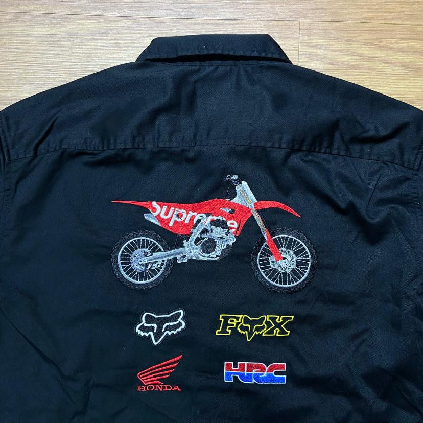 Supreme Honda Fox Motor Racing Work Shirt LS Black (Display Item)