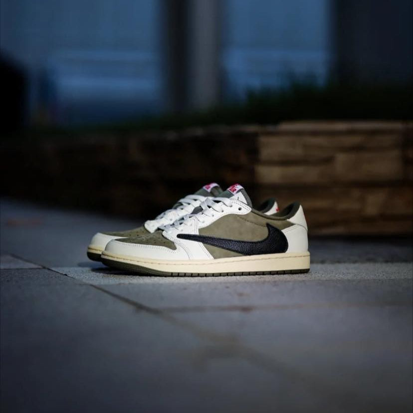Preorder 預訂 Travis Scott x Nike Air Jordan 1 Low OG Medium Olive DM7866-200