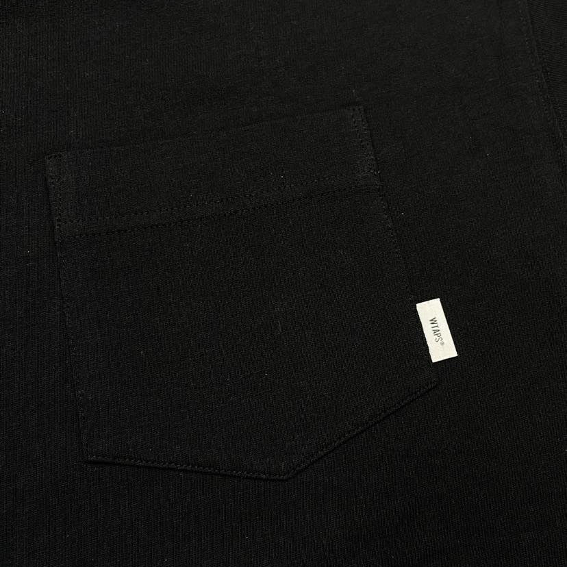 WTAPS AII 01 POCKET SS TEE / COTTON. LEAGUE (Made in Japan) Black