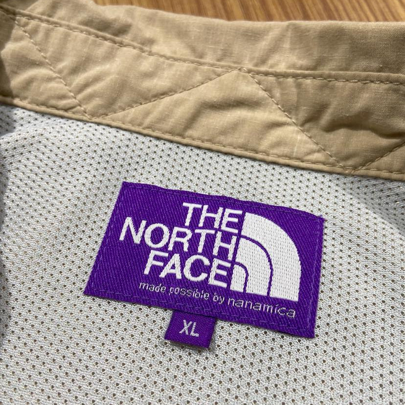 The North Face by Nanamica The Purple Label Polyester Linen Field H/S Shirt Khaki (Display Item)
