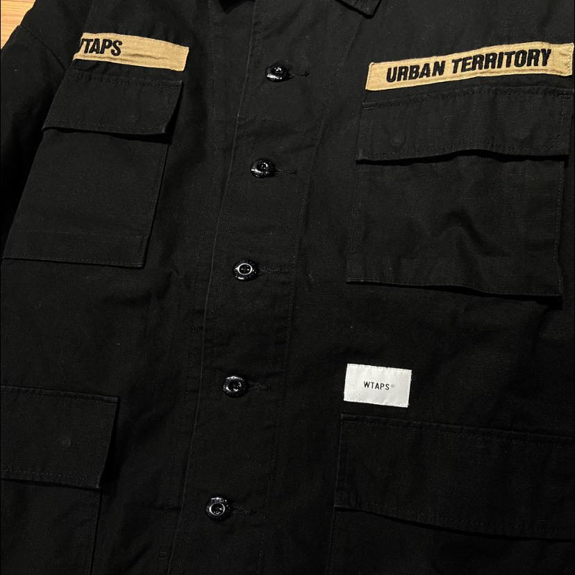 WTAPS JUNGLE 02 LS SHIRT JACKET / COTTON. RIPSTOP. (Made in Japan