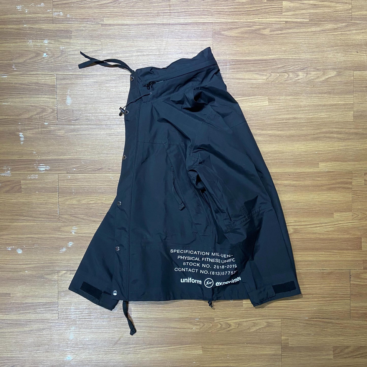 Uniform Experiment by SOPH. Seam Taped Waterproof Mountain Parka Jacket (Made in Japan) Black (Display Item)