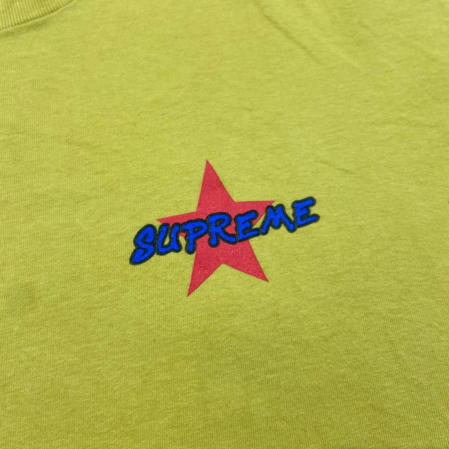 Supreme Money Power Respect Tee Acid Yellow (Used)