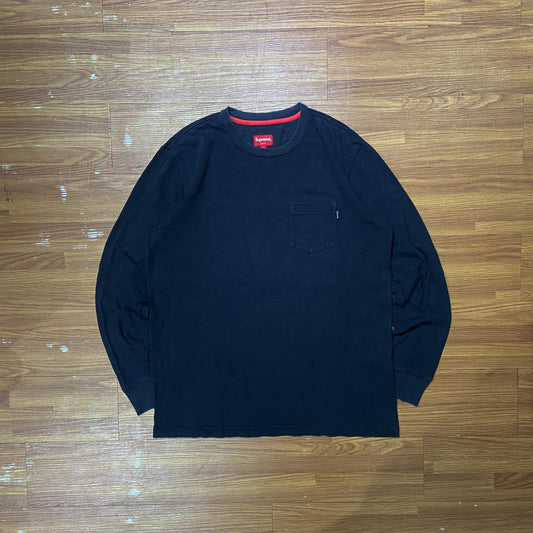 Supreme Pocket LS Tee Black (Used)