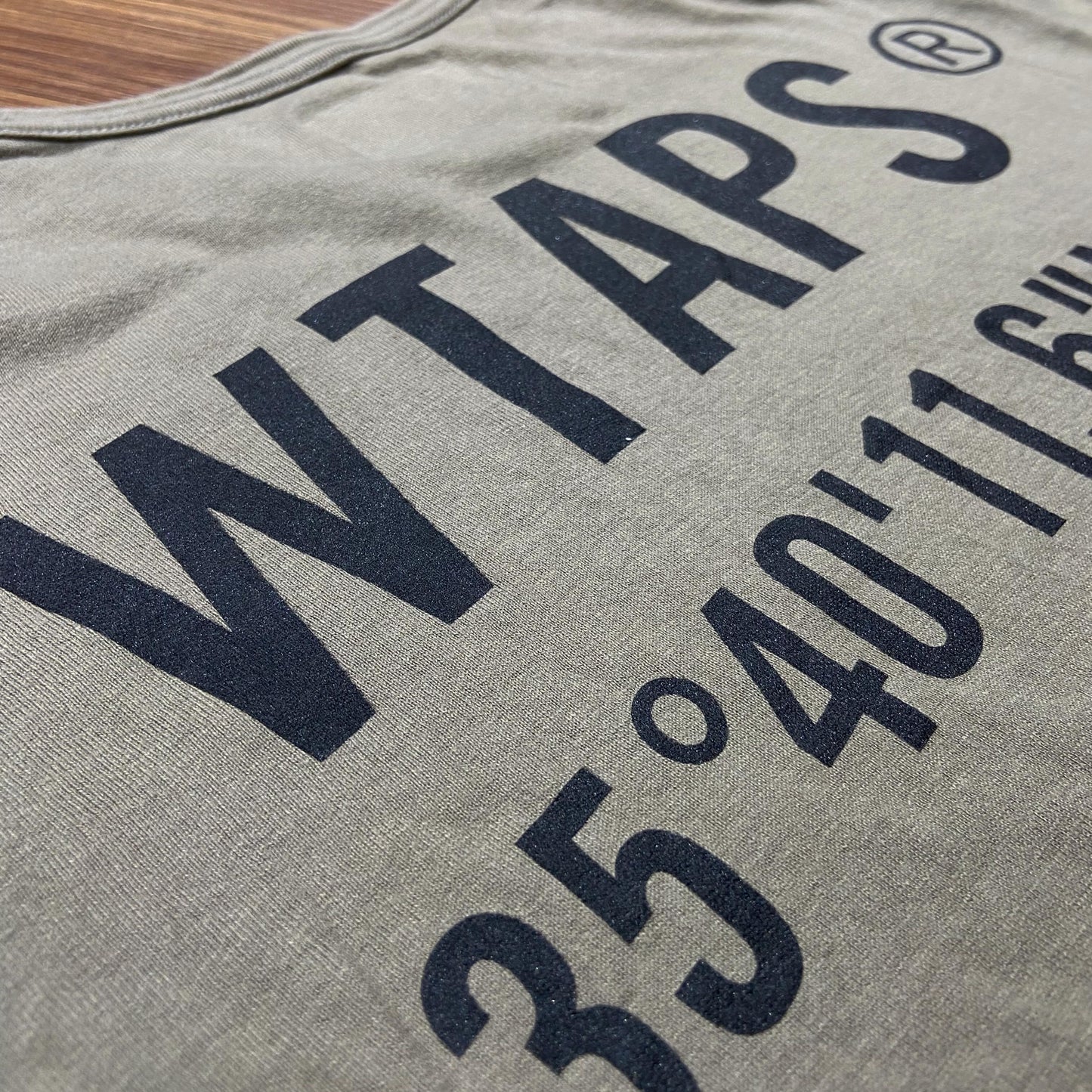 WTAPS GPS LS / TEE. COPO. (Made in Japan) Olive Drab (Used)