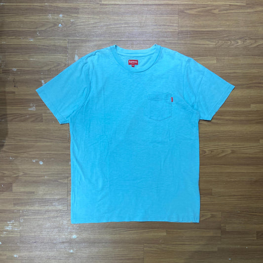 Supreme Pocket Tee SS Light Blue (Used)