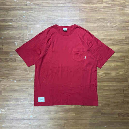 WTAPS BLANK SS 02 / COTTON. TEE (Made in Japan) Red (Display Item)