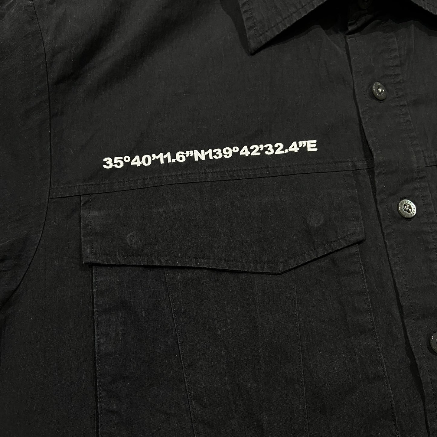 WTAPS SEAGULL LS SHIRT / NYCO. RIPSTOP (Made in Japan) Black (Used)