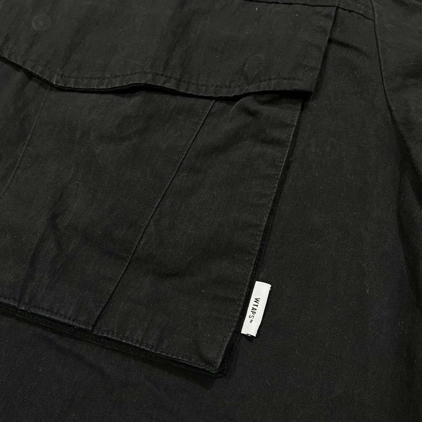 WTAPS SEAGULL LS SHIRT / NYCO. RIPSTOP (Made in Japan) Black (Used)