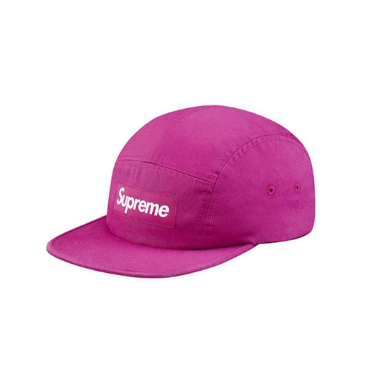 Supreme Washed Chino Twill Camp Cap Magenta