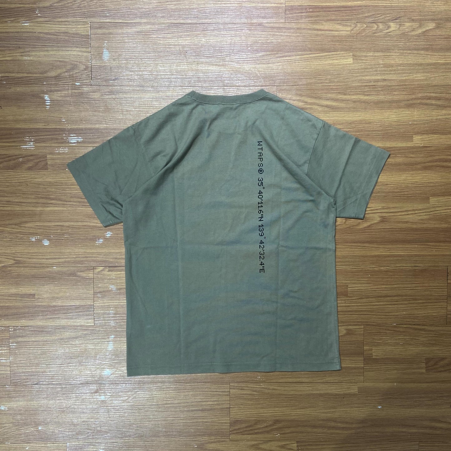 WTAPS GPS DESIGN SS 05 / TEE. COPO (Made in Japan) Olive Drab (Display Item)
