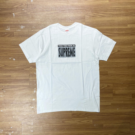 Supreme Who The Fuck Is Tee White
