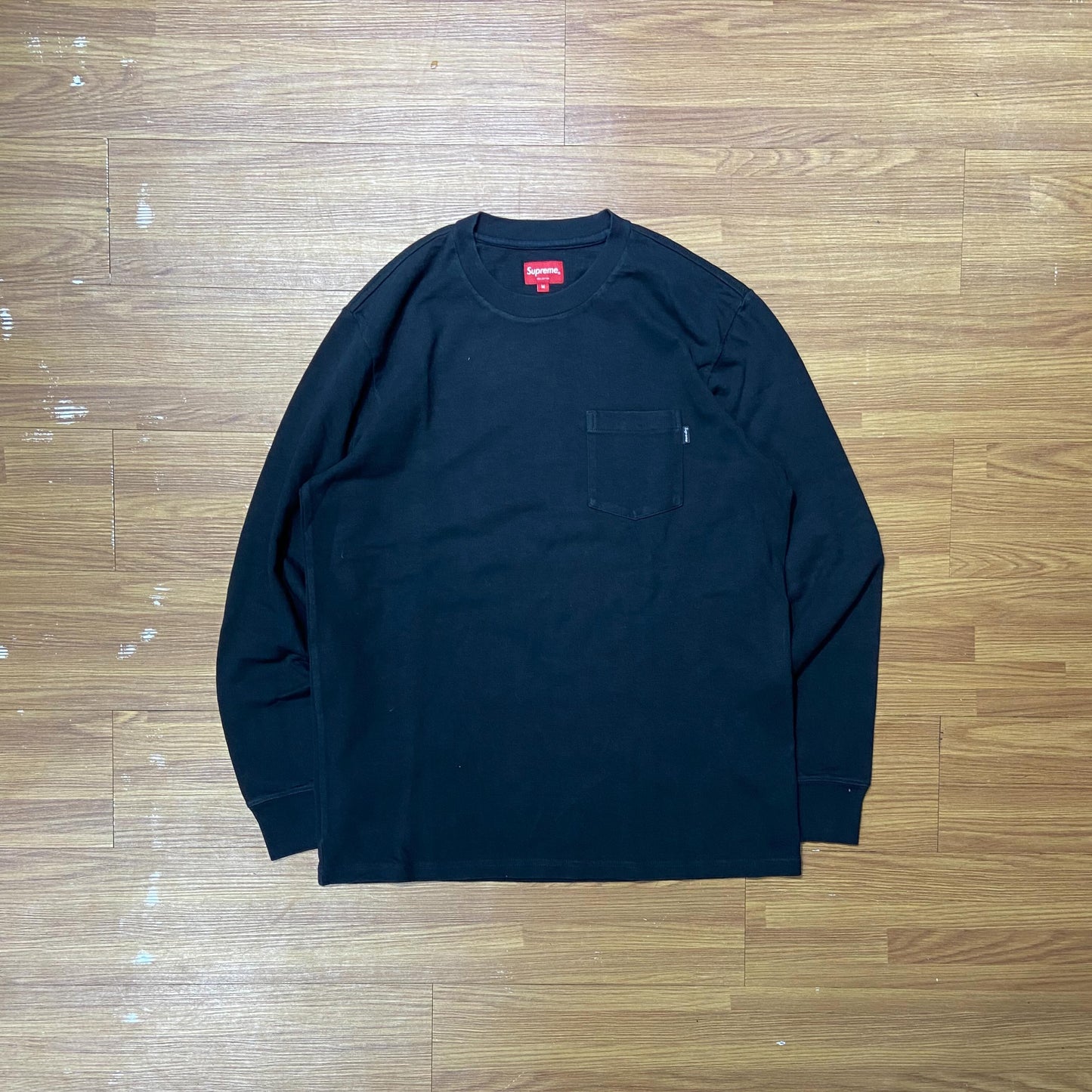 Supreme Pocket Tee LS Black (Display Item)