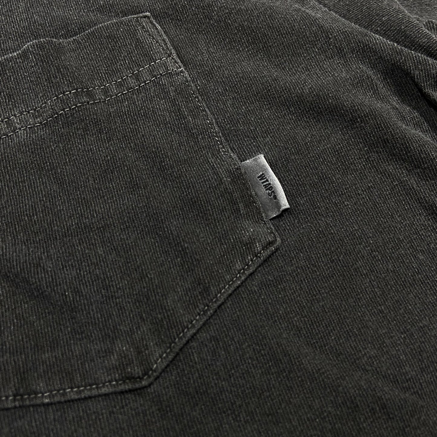 WTAPS BLANK SS 03 PIGMENT DYED / TEE. COTTON (Made in Japan) Black (Display Item)