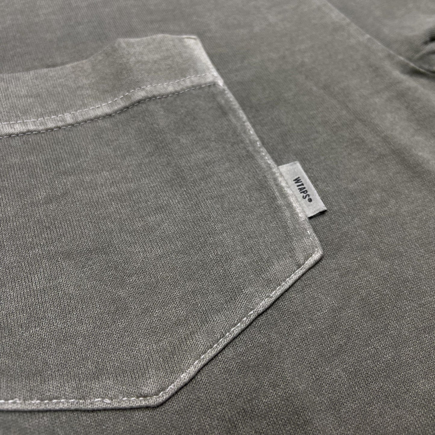 WTAPS BLANK SS 03 PIGMENT DYED / TEE. COTTON (Made in Japan) Olive Drab (Display Item)