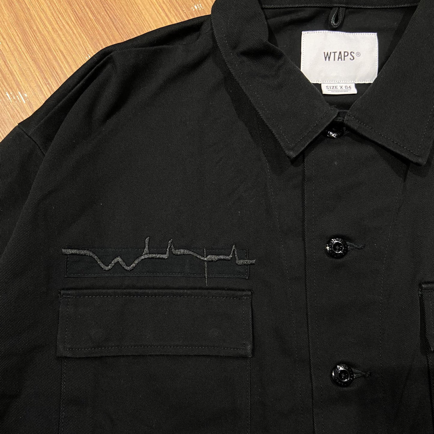 WTAPS JUNGLE 01 LS JACKET / COTTON. TWILL (Made in Japan) Black