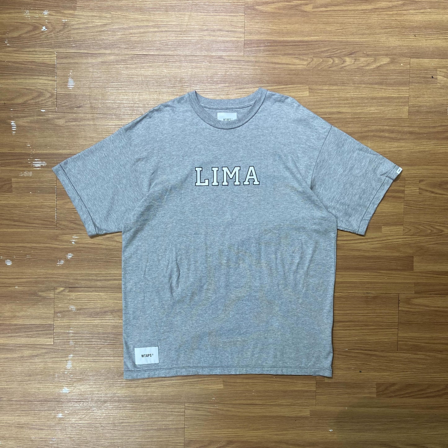 WTAPS ACADEMY SS / TEE COTTON. (Made in Japan) Grey (Display Item)