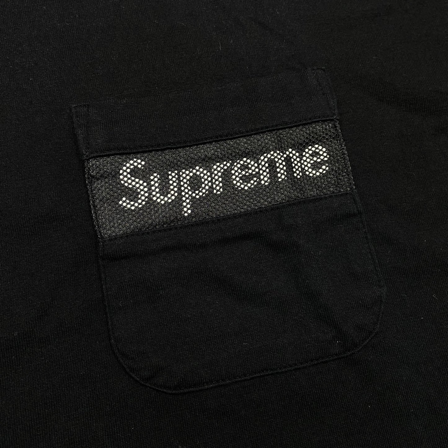 Supreme Mesh Pocket Tee SS Black