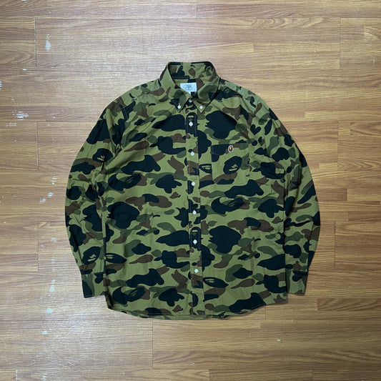 A Bathing Ape (BAPE) 1st Camo Shirt LS Green Camo (Display Item)