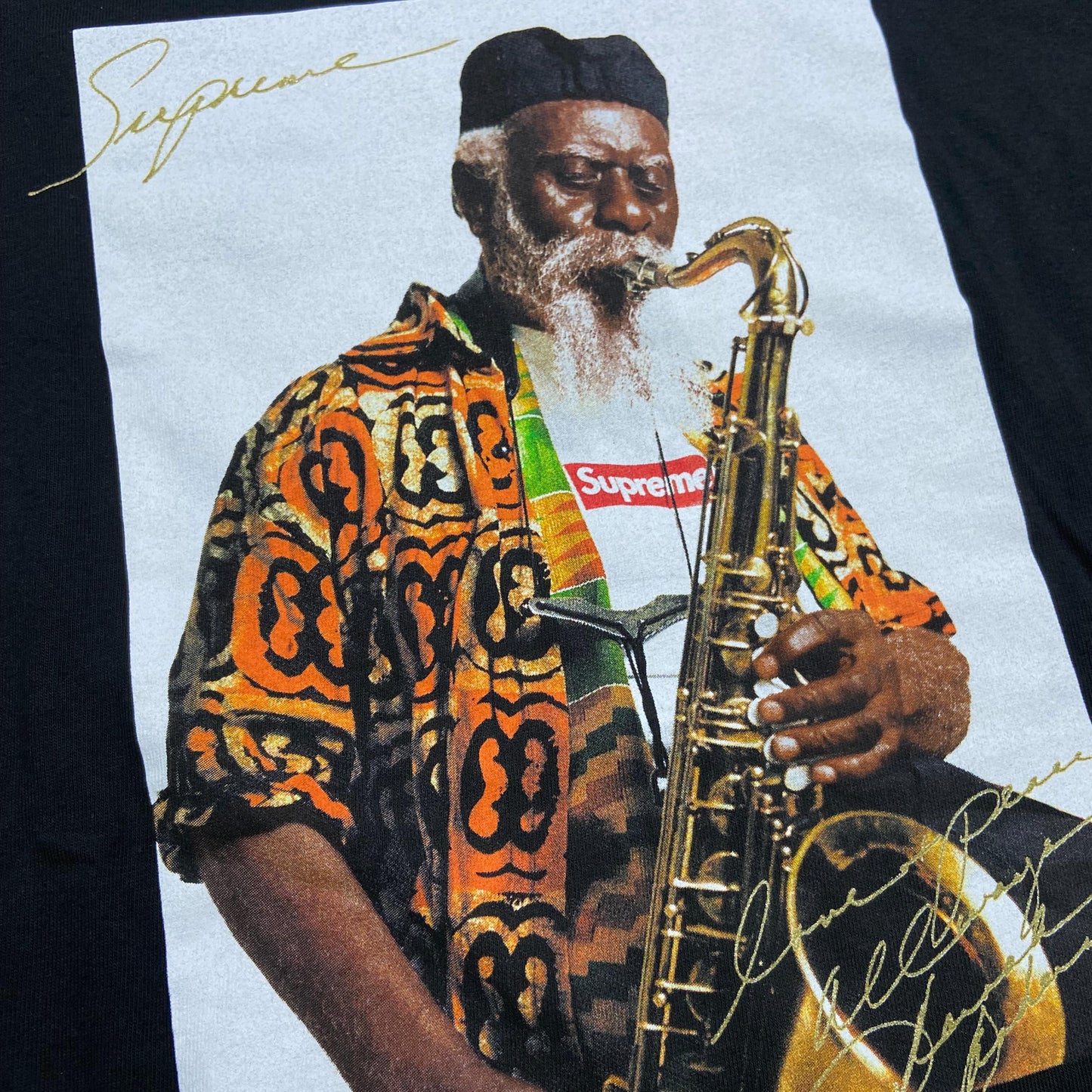 Supreme Pharoah Sanders Photo Tee Black