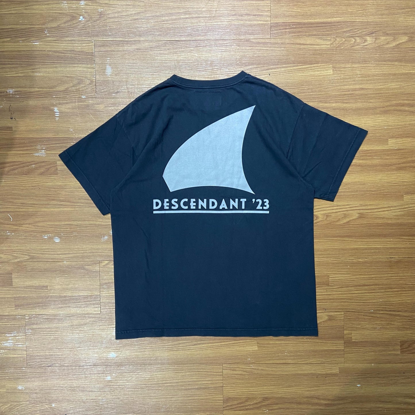 DESCENDANT GENNAKER SS TEE (Made in Japan) Navy (Display Item)