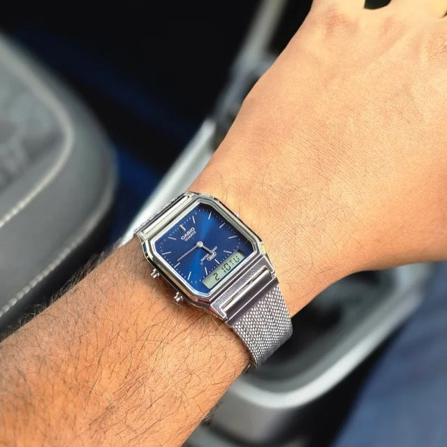 Preorder 預訂 Casio 復古方型時計 AQ-230EM-2A