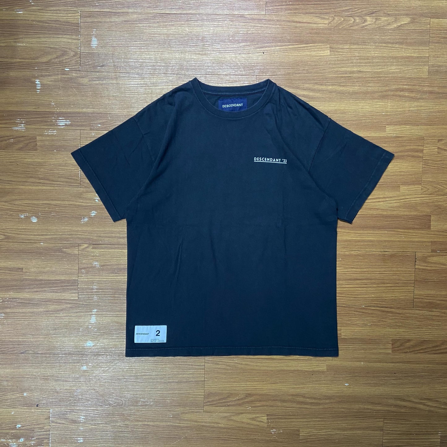DESCENDANT GENNAKER SS TEE (Made in Japan) Navy (Display Item)