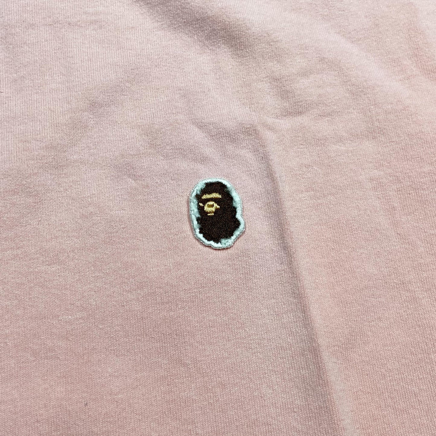 A Bathing Ape (BAPE) One Point Bape Head Tee (Made in Japan) Pink (Used)