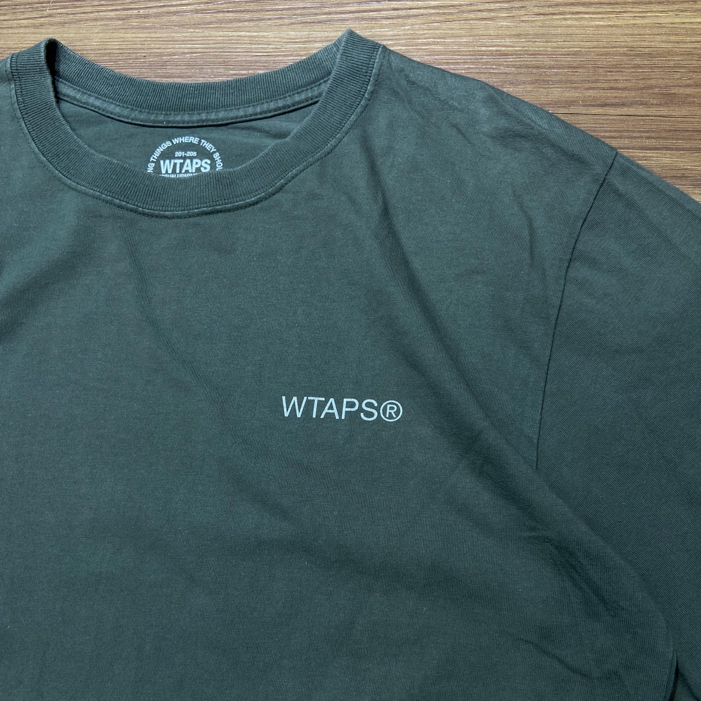 WTAPS AXE SS / TEE COTTON. (Made in Japan) Olive Drab (Used)