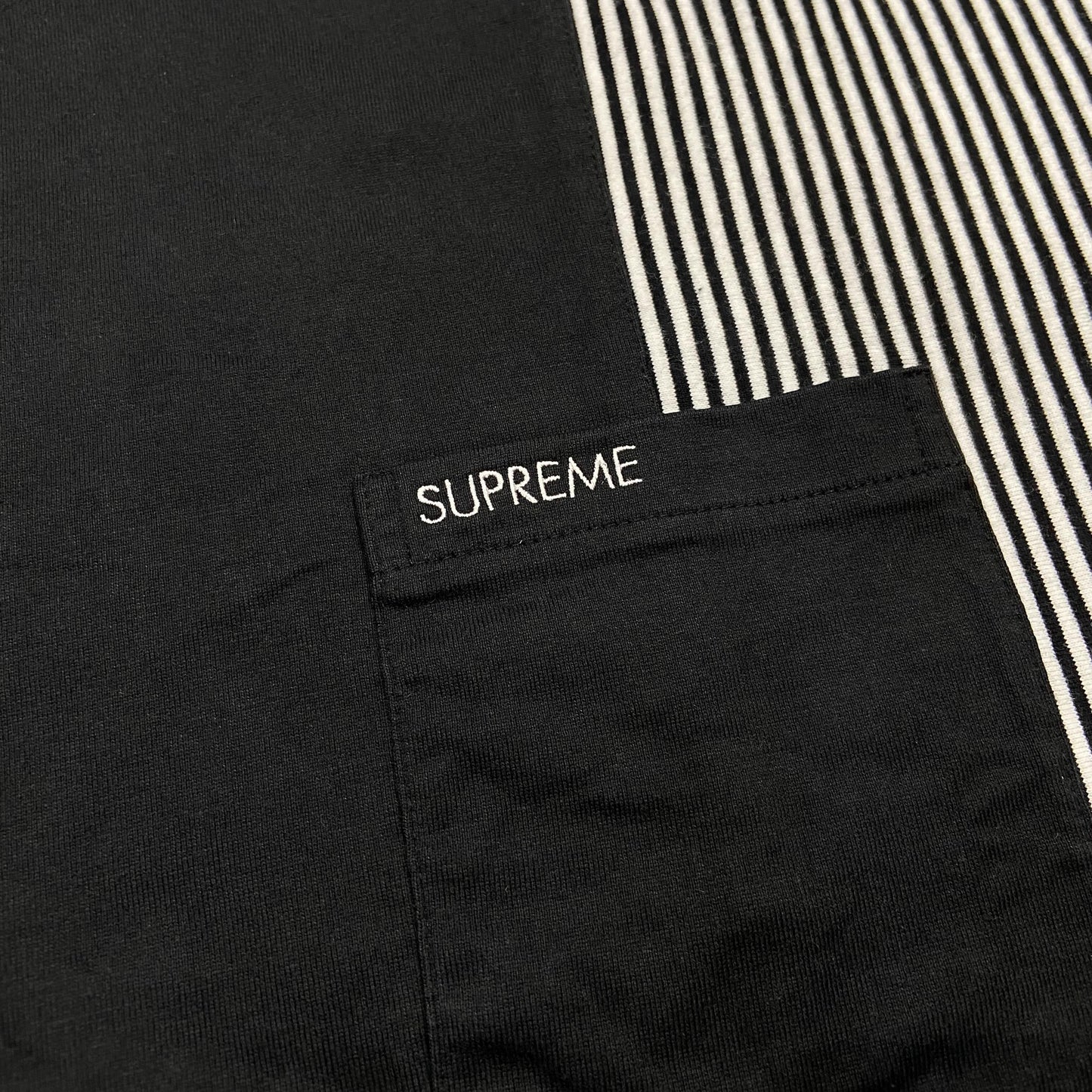 Supreme Patchwork Pocket Tee SS Black (Display Item)