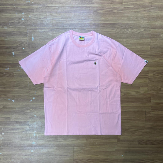 A Bathing Ape (BAPE) One Point Bape Head Tee (Made in Japan) Pink (Used)