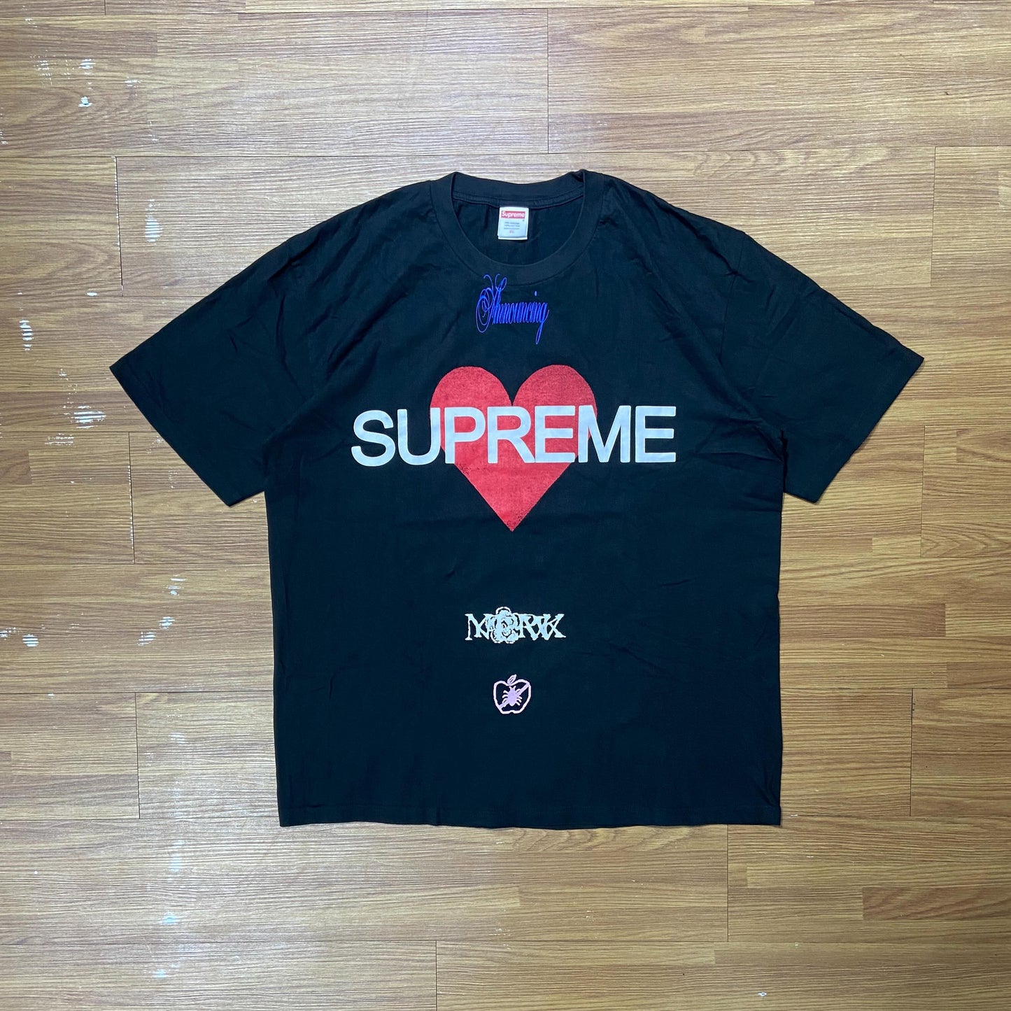 Supreme Announcing Tee Black