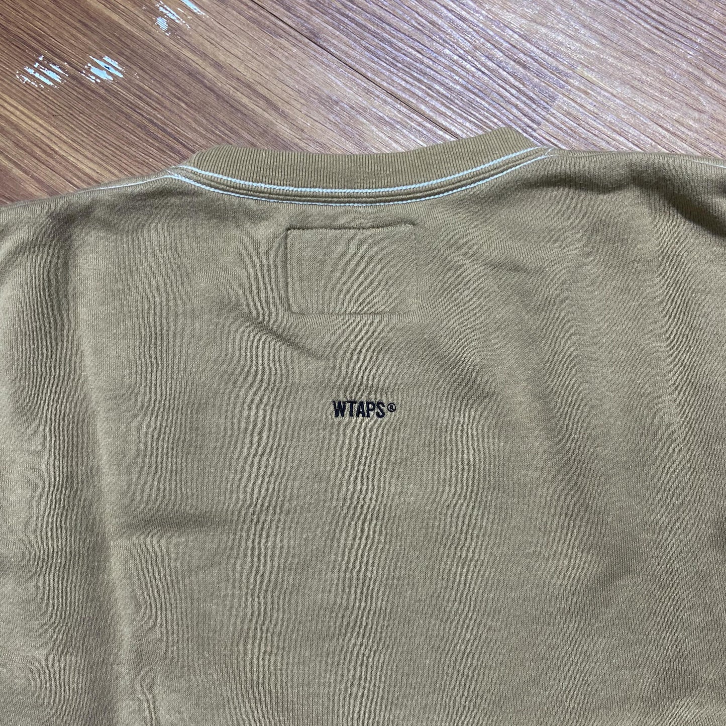 WTAPS BLANK 02 / COTTON. CREWNECK (Made in Japan) Olive Drab (Display Item)